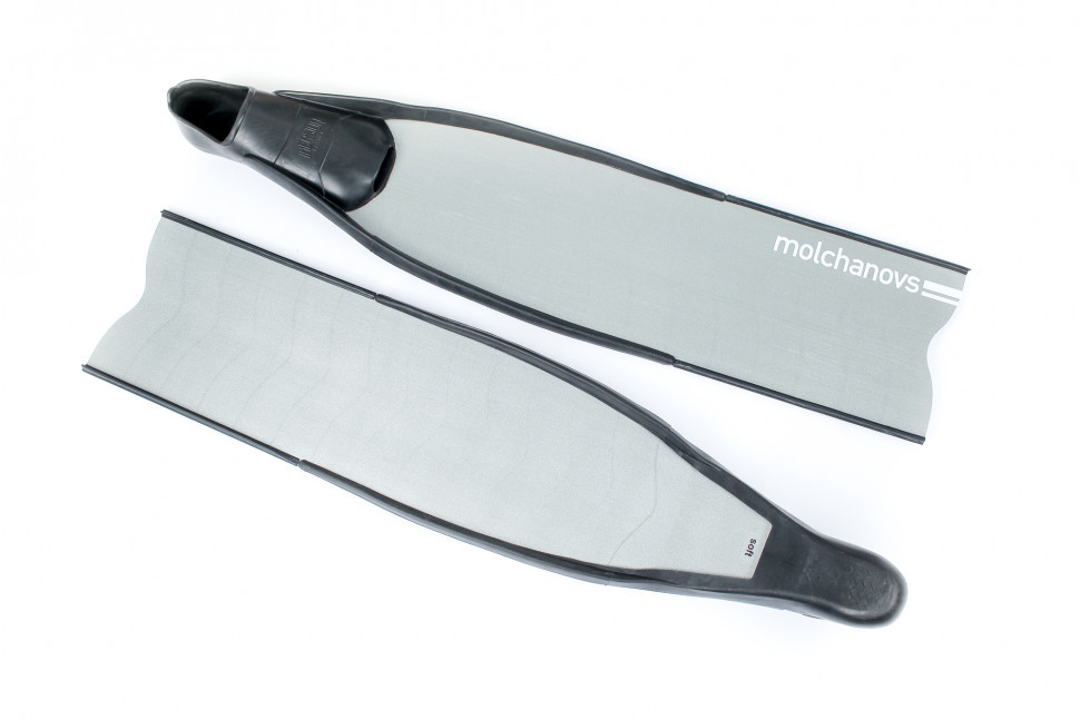 Ласты из стеклотекстолита Molchanovs SB2 Fiberglass, цвет серый