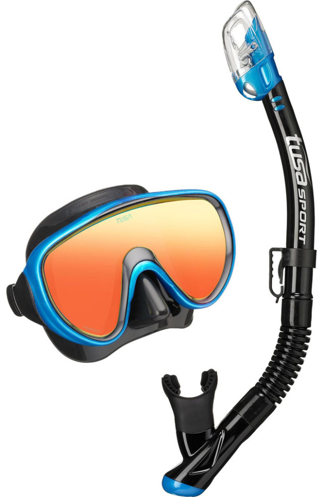 Маска и трубка в сумке TUSA Sport UCR-1625PMQB Black Series
