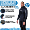 Гидрокостюм 10,5 мм AQUASTRETCH HAMMERFISH BLACK/открытая пора, длинные штаны