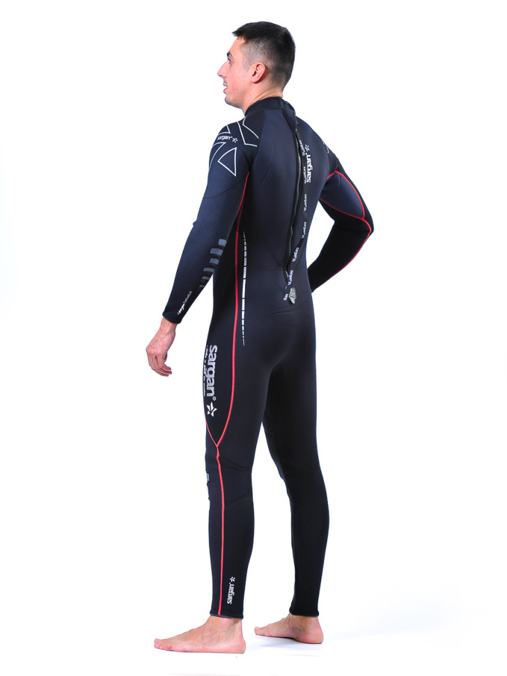 Гидрокостюм &quot;NERO&quot; Long men 5 mm красная отстрочка SARGAN