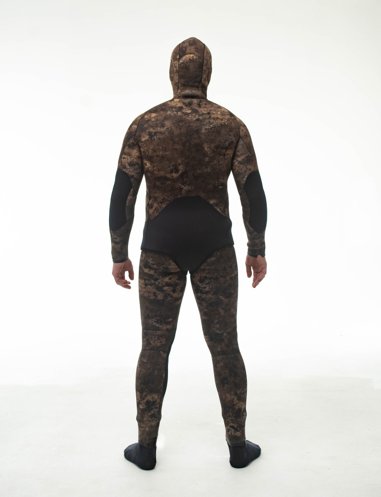 Гидрокостюм 7 мм AQUASTRETCH CAMO BROWN HAMMERFISH/открытая пора