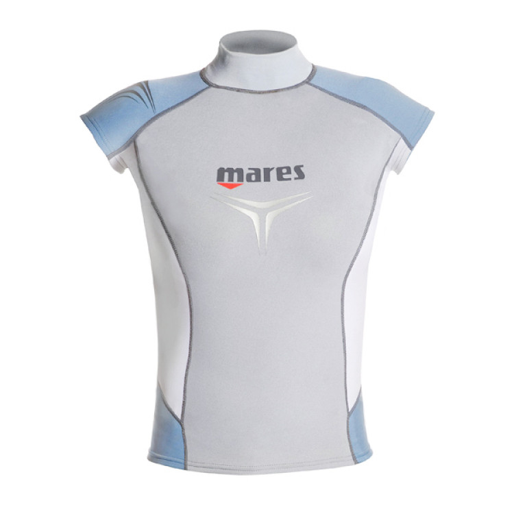 Гидрокостюм-Футболка без рукавов MARES RASH GUARD, Лайкра, Женская, голубая