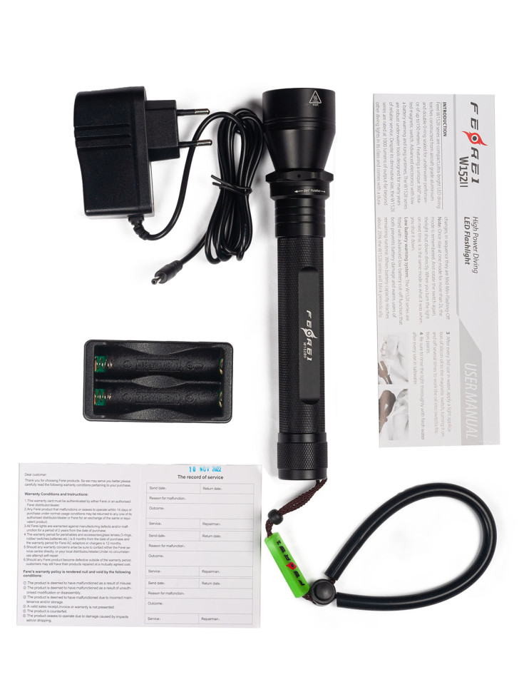 Фонарь FEREI W152IIB, желтый свет
