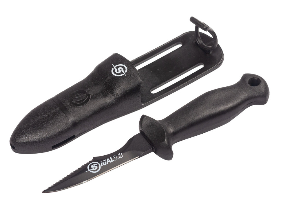 Нож SIGALSUB MINI STILETTO BLACK 