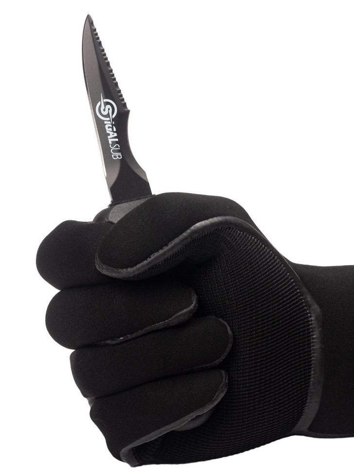 Нож SIGALSUB MINI STILETTO BLACK 
