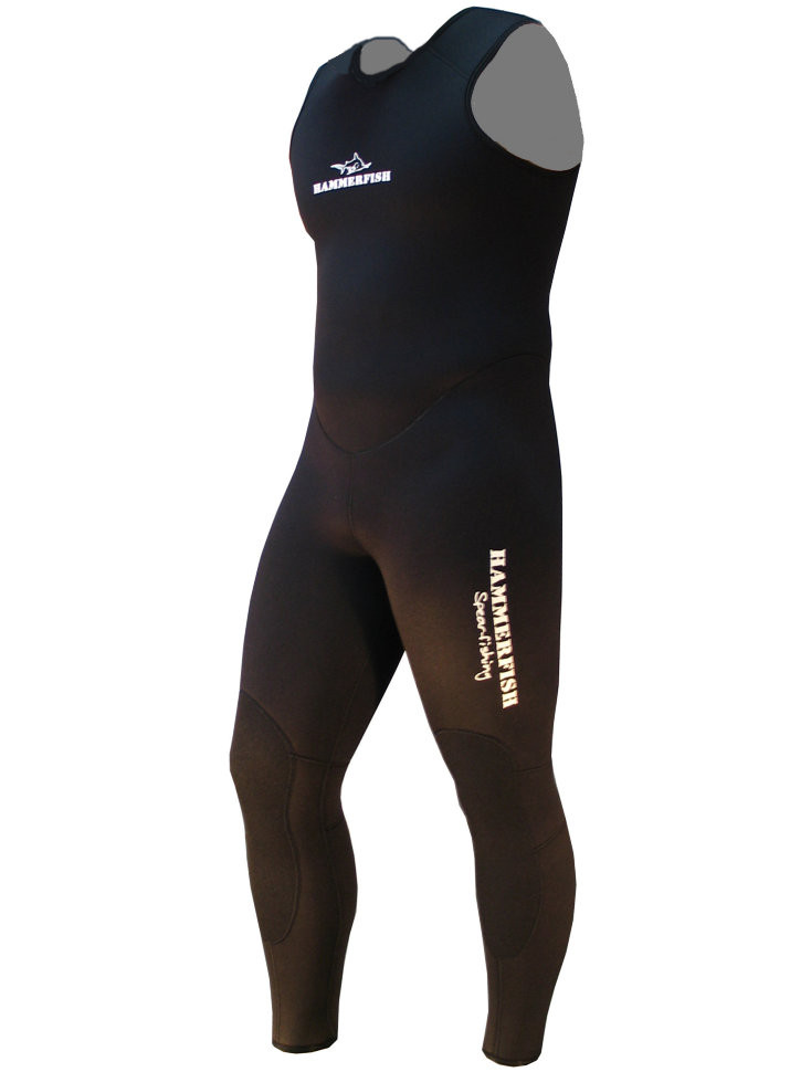 Гидрокостюм 5 мм HAMMERFISH BLACK, открытая пора, длинные штаны
