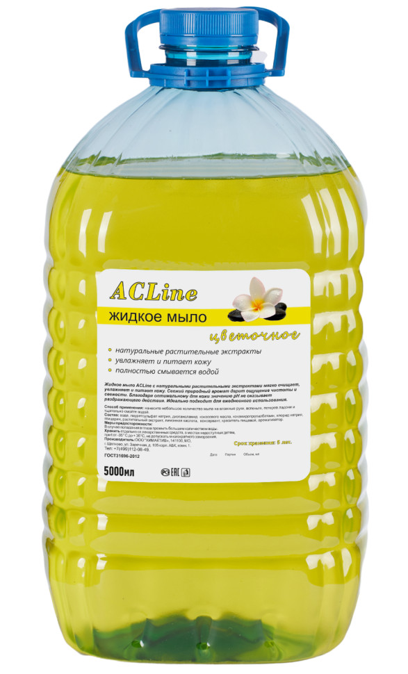 Мыло жидкое ACLine ЦВЕТОЧНОЕ, 5л (ПЭТ)