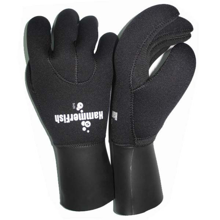 Перчатки 5 мм полусухие HAMMERFISH AquaStretch 
