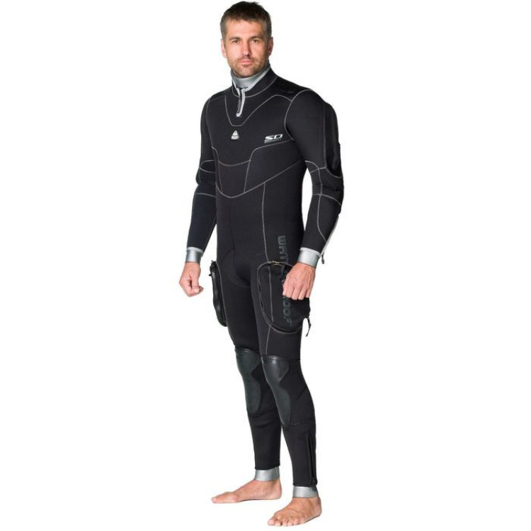 Гидрокостюм Waterproof SD COMBAT полусухой/сухая молния 7 мм мужской