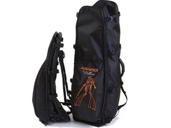 Сумка-рюкзак Aquatics для ласт и снаряжения XL (96x26x30) с вышивкой